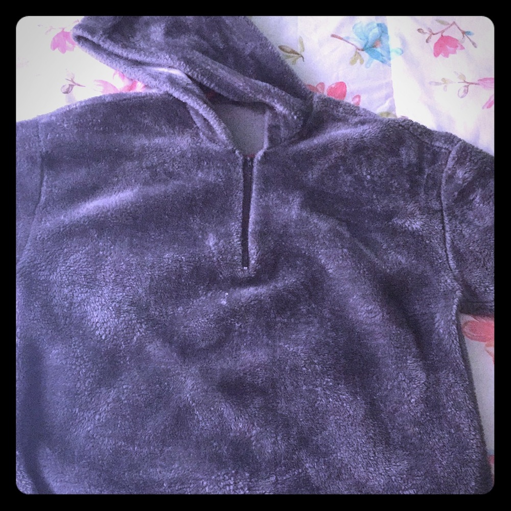 African mall gray oversized hoodie